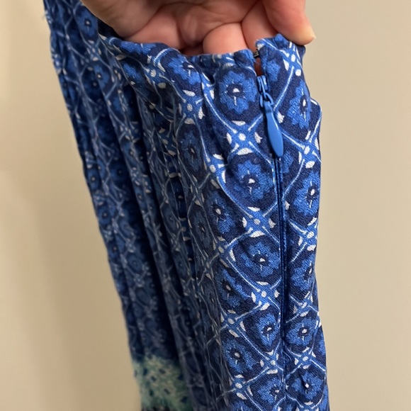 Hollister Blue and Green Halter Dress, size medium - Picture 4 of 6